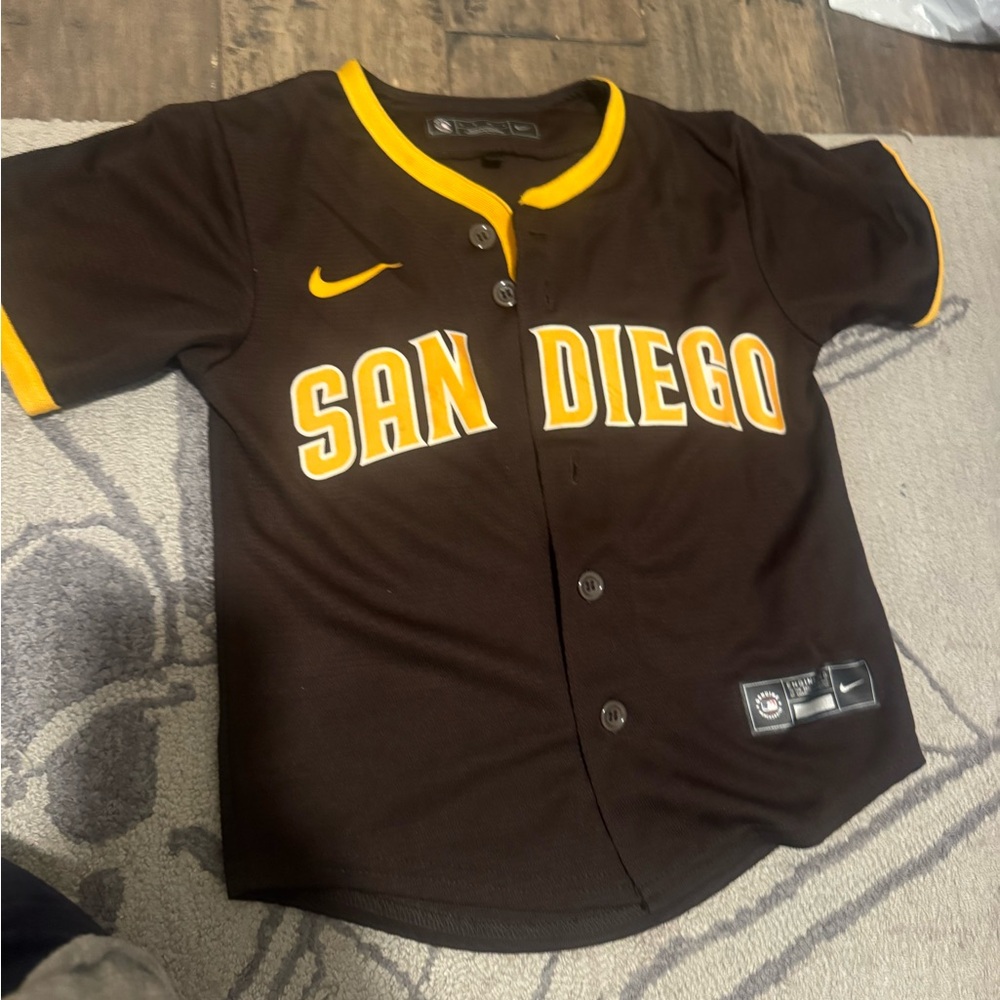 Nike Kids San Diego Brown and Yellow Jersey